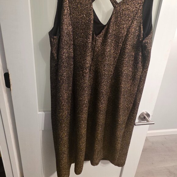 City Chic Gold Glitter Maxi Dress (Plus Size 22W) + Holiday Party NYE Dress - Picture 5 of 5
